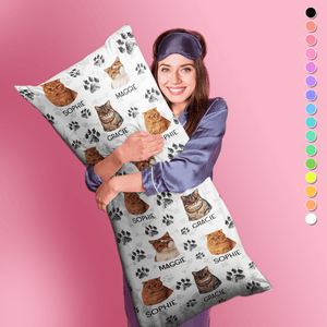 GeckoCustom Custom Photo Dog Mom Cat Mom Rectangle Pillow Case TA29 890152