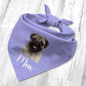 GeckoCustom Custom Photo Dog Name Bandana H082 890482