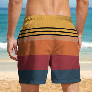 GeckoCustom Custom Photo Dog Retro Beach Short K228 889437