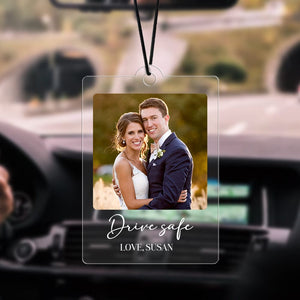 GeckoCustom Custom Photo Drive Safe Couple Car Hanging Ornament N304 HA75 891446