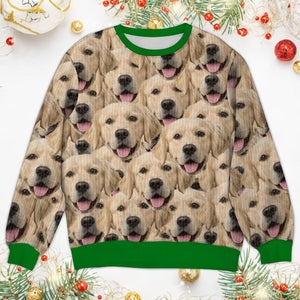 GeckoCustom Custom Photo Face Pawsitive Ugly Sweater For Dog Lovers N304 HA75 891386