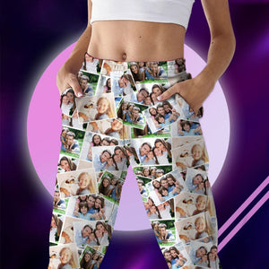 GeckoCustom Custom Photo Family Gift Pajamas K228 888741 For Adult / Only Pants / S