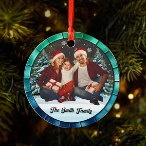 GeckoCustom Custom Photo Family Home Is Where Your People Are Acrylic Ornament HA75 891857 3 inch