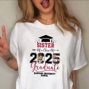 GeckoCustom Custom Photo Family Of A Class Of 2025 Graduation Shirt TH10 892431