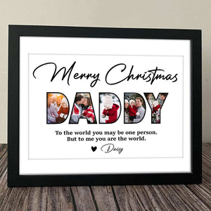 GeckoCustom Custom Photo Father's Christmas Family Picture Frame TA29 889906 10"x8"