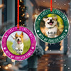GeckoCustom Custom Photo First Christmas Pet Lovers Glass Ornament HA75 891538