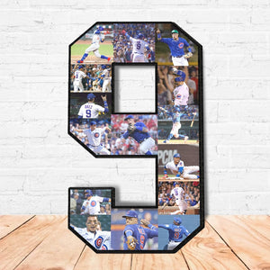 GeckoCustom Custom Photo For Baseball Player Sport Wood Number TH10 N369 891495