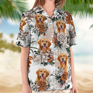 GeckoCustom Custom Photo For Dog Cat Lover Hawaii Shirt NA29 889038