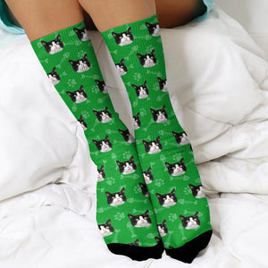 GeckoCustom Custom Photo For Dog Cat Lover Pet Sock N304 890229