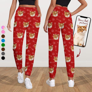 GeckoCustom Custom Photo For Dog Cat Lover Sweatpants TA29 888745