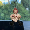 GeckoCustom Custom Photo For Family Car Hanging TH10 892299 3"H x 1.5"W