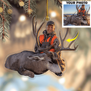 GeckoCustom Custom Photo For Hunting Lovers Acrylic Ornament, Christmas Gift Idea DM01 891443