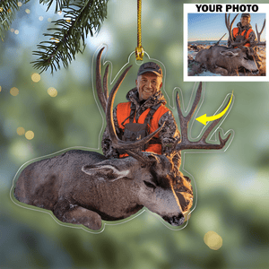 GeckoCustom Custom Photo For Hunting Lovers Acrylic Ornament, Christmas Gift Idea DM01 891443