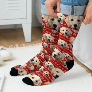 GeckoCustom Custom Photo For Men And Woman Dog Sock N304 890215