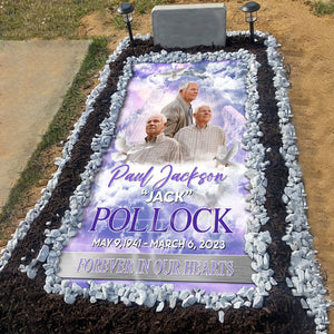 GeckoCustom Custom Photo Forever In My Heart Home Going Memorial Grave Blanket TA29 890280