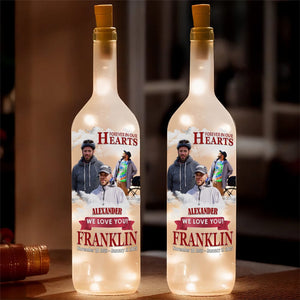 GeckoCustom Custom Photo Forever Remembered Forever Missed In Heaven Memorial Bottle Lamp LM32 893069