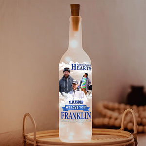 GeckoCustom Custom Photo Forever Remembered Forever Missed In Heaven Memorial Bottle Lamp LM32 893069