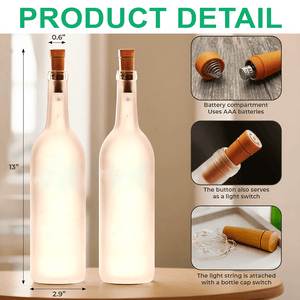 GeckoCustom Custom Photo Forever Remembered Forever Missed In Heaven Memorial Bottle Lamp LM32 893069