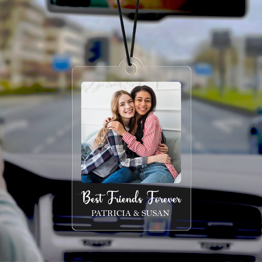 GeckoCustom Custom Photo Friendship Best Friends Forever Car Hanging Ornament N304 HA75 891442