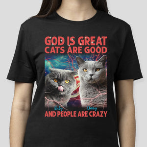 GeckoCustom Custom Photo God Is Great, Dogs Are Good Dog Shirt N304 890467