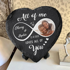 GeckoCustom Custom Photo God Knew My Heart Needed You Couple Heart Shaped Stone With Stand K228 889516