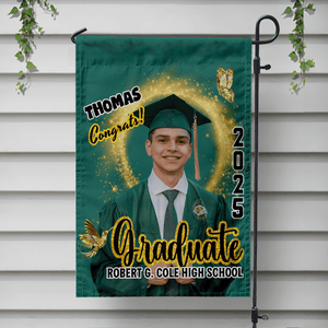 GeckoCustom Custom Photo Graduation 2025 Garden Flag - Unique Keepsake Gift for Proud Grads LM32 893049