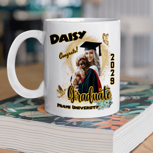 GeckoCustom Custom Photo Graduation 2025 White Mug - Unique Keepsake Gift for Proud Grads LM32 893047