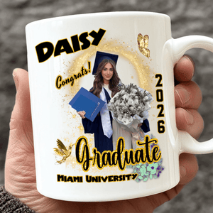 GeckoCustom Custom Photo Graduation 2025 White Mug - Unique Keepsake Gift for Proud Grads LM32 893047