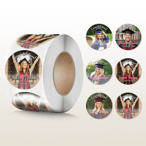 GeckoCustom Custom Photo Graduation Roll Sticker TA29 890521