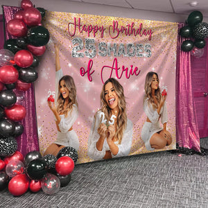 GeckoCustom Custom Photo Happy Birthday Backdrop DM01 890863