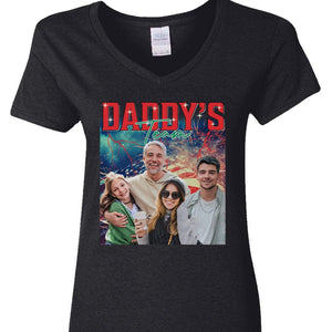 GeckoCustom Custom Photo Happy Father's Day Daddy‘s Team Dark Shirt N304 HO82 890706