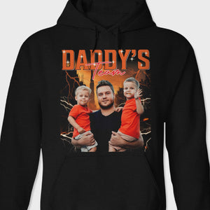 GeckoCustom Custom Photo Happy Father's Day Daddy‘s Team Dark Shirt N304 HO82 890706