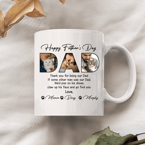 GeckoCustom Custom Photo Happy Father's Day For Cat Lover Mug TH10 890907