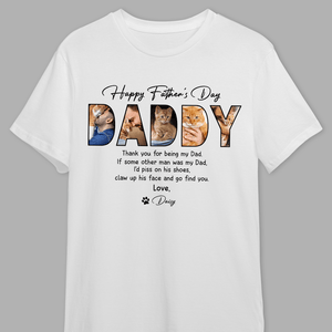 GeckoCustom Custom Photo Happy Father's Day For Cat Lover Shirt TH10 890893