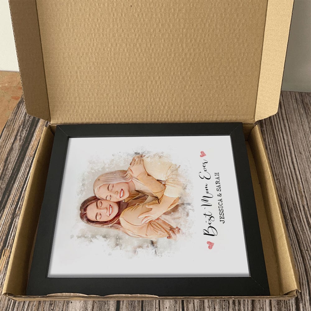 GeckoCustom Custom Photo Happy Mother's Day Family Picture Frame T386 890360 8"x10"