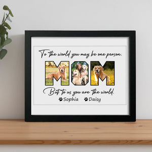 GeckoCustom Custom Photo Happy Mother's Day To Dog Mom Picture Frame K228 889195 8"x10"