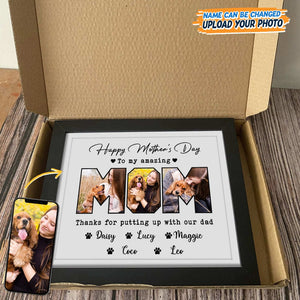 GeckoCustom Custom Photo Happy Mother's Day To My Amazing Mom Picture Frame K228 889152 8"x10"