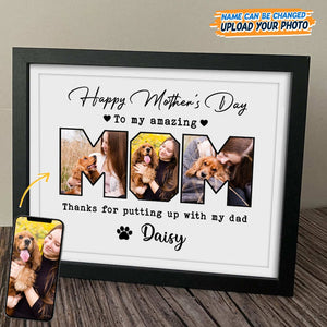 GeckoCustom Custom Photo Happy Mother's Day To My Amazing Mom Picture Frame K228 889152 8"x10"