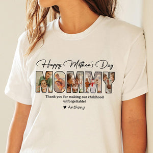 GeckoCustom Custom Photo Happy Mother's Day To My World Family Bright Shirt DA199 890176