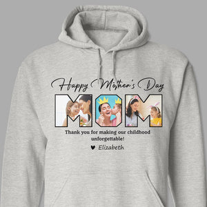 GeckoCustom Custom Photo Happy Mother's Day To My World Family Bright Shirt DA199 890176