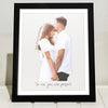GeckoCustom Custom Photo Happy Valentine's Day For Couple Picture Frame TH10 892275 Picture Frame / 8"x10"
