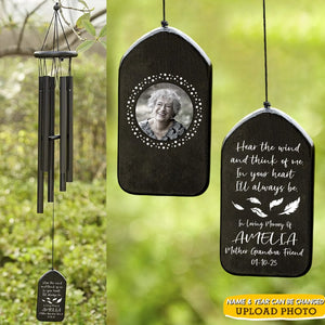 GeckoCustom Custom Photo Hear The Wind And Think Of Me Wind Chimes TA29 890015