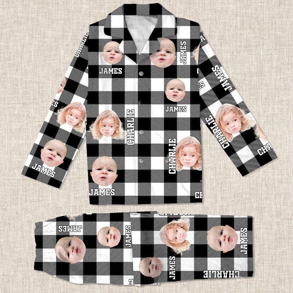 GeckoCustom Custom Photo Human Face Flannel Pajamas K228 888739