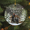 GeckoCustom Custom Photo Hunting Partners For Life Hunting Acrylic Ornament TH10 892181 3 inch