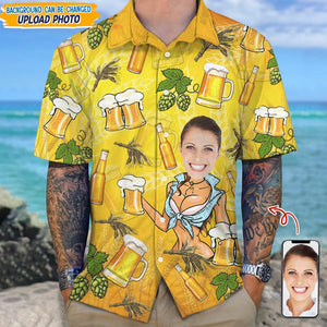 GeckoCustom Custom Photo Husband And Boyfriend Hawaii Shirt Summer Gift TA29 889319