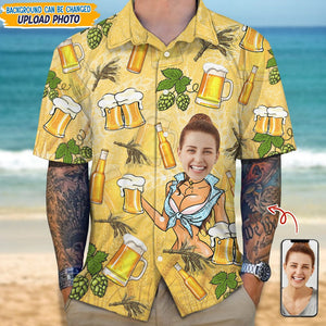 GeckoCustom Custom Photo Husband And Boyfriend Hawaii Shirt Summer Gift TA29 889319