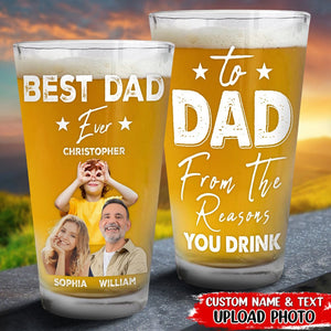 GeckoCustom Custom Photo Husband Father Legend Beer Glass TH10 890989 16oz