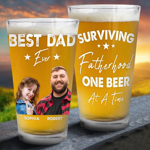 GeckoCustom Custom Photo Husband Father Legend Beer Glass TH10 890989 16oz