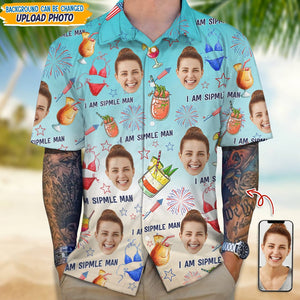 GeckoCustom Custom Photo I Am A Simple Man With Summer Design Hawaii Shirt N304 889449