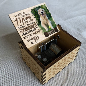 GeckoCustom Custom Photo I Can Run With My New Wings Dog Cat Memorial Music Box HO82 893500